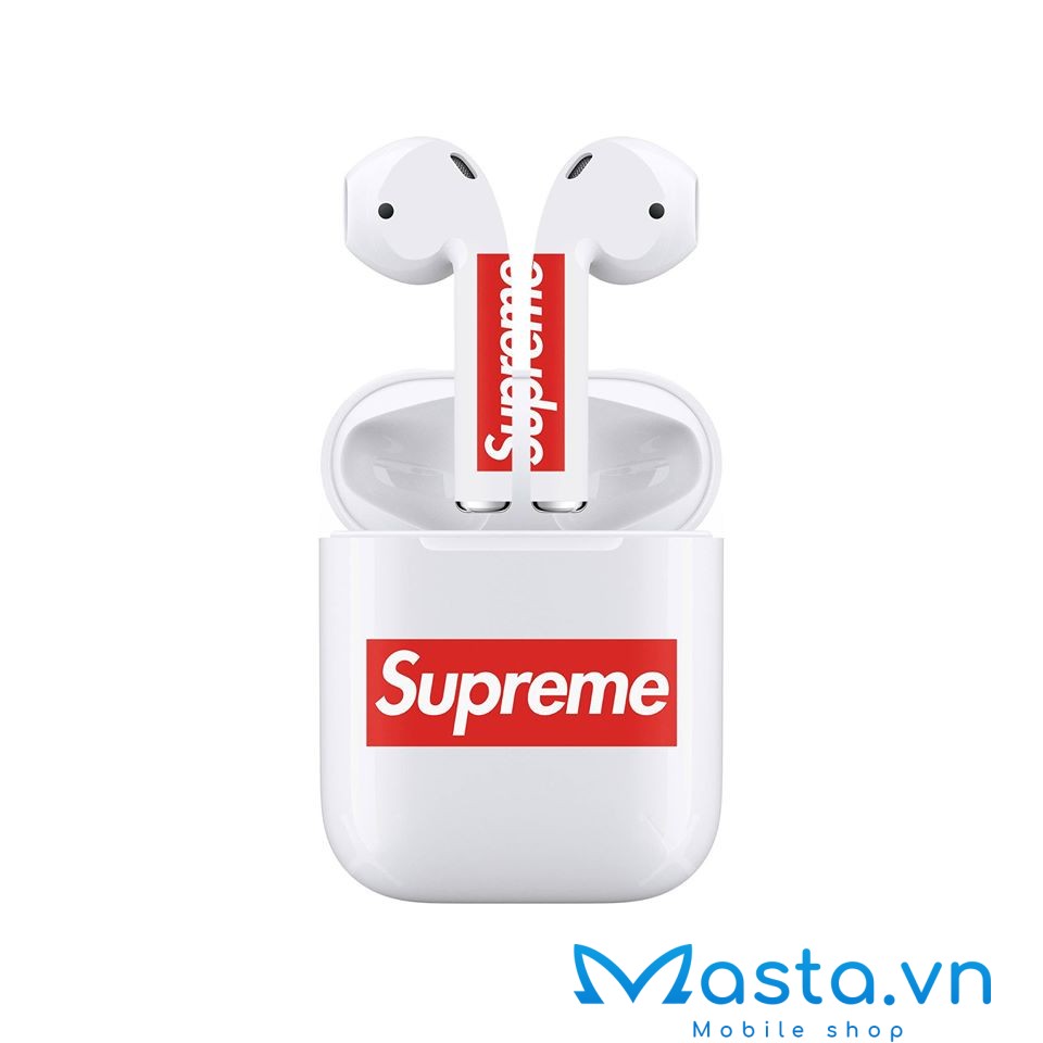 Skin dán cho Airpods 1 và 2 - Supreme - Masta Shop - Iphone